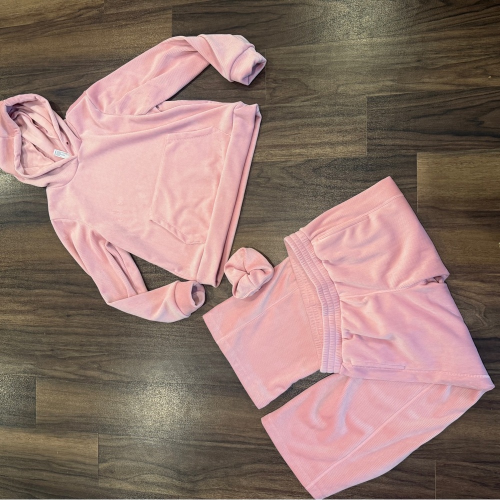 Yogalicious Pink Hoodie and Pants Set